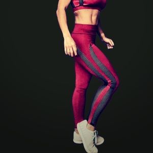 Bombshell sports asymmetrical leggings in small.